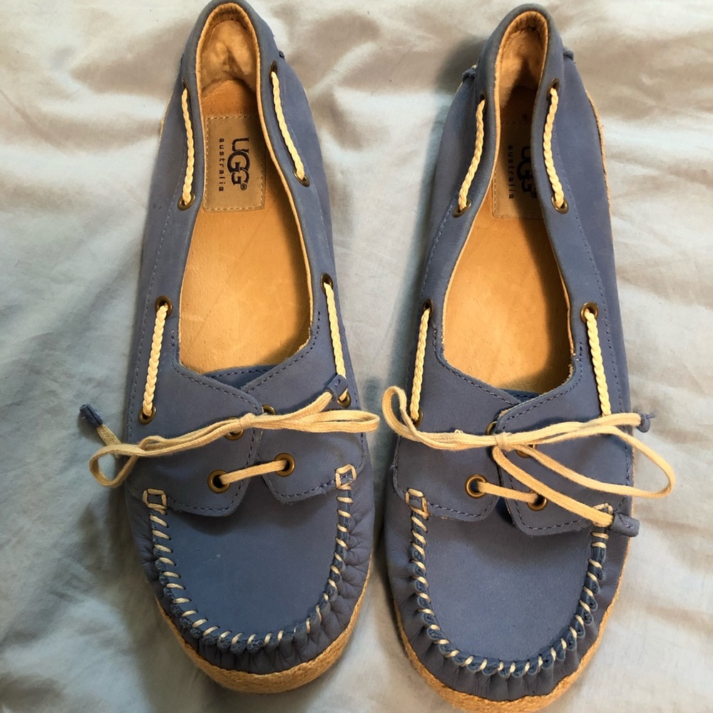 Like new UGG loafers / boat shoes blue
